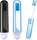 Patelai 2 Pieces Travel Toothbrush Set, Soft Bristle Mini Foldable Tooth Brush by Patelai