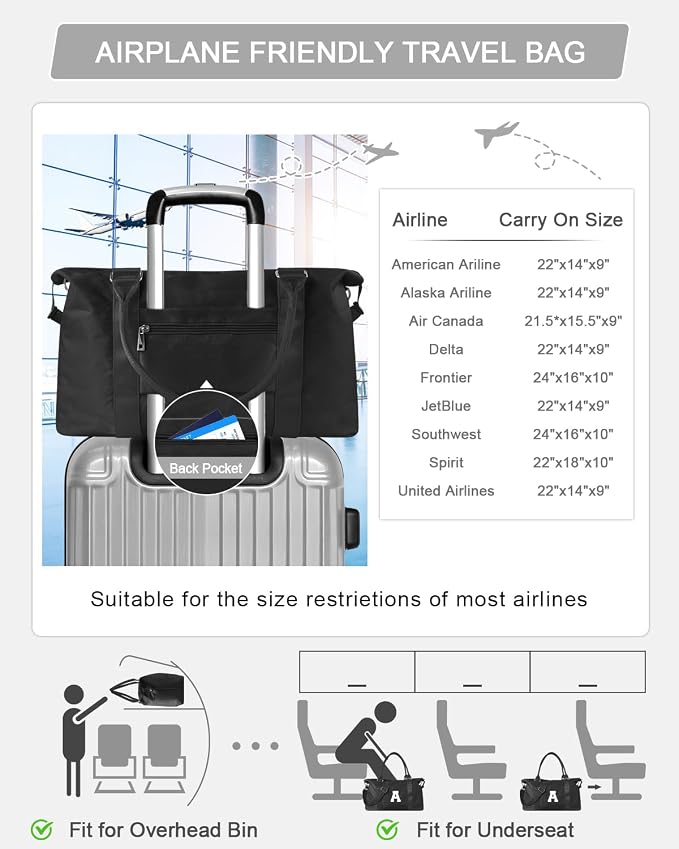 Initial Travel Duffel Bag Sports Gym Bag - Image 8
