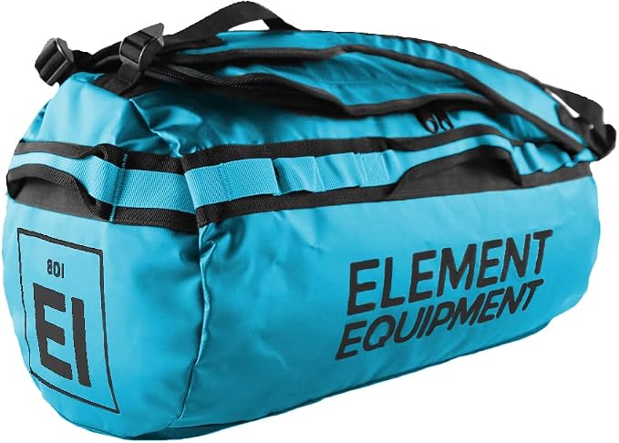 Element Equipment Trailhead Duffel Bag Shoulder Straps Waterproof Teal Small by ElementEquipment