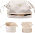 Gifts for Girls, Initial Large Makeup Bag, Personalized Double Layer Cosmetic by Vogewood