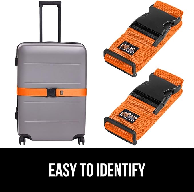 GORILLA GRIP Heavy Duty 8 Pack Adjustable Luggage Straps - Image 4