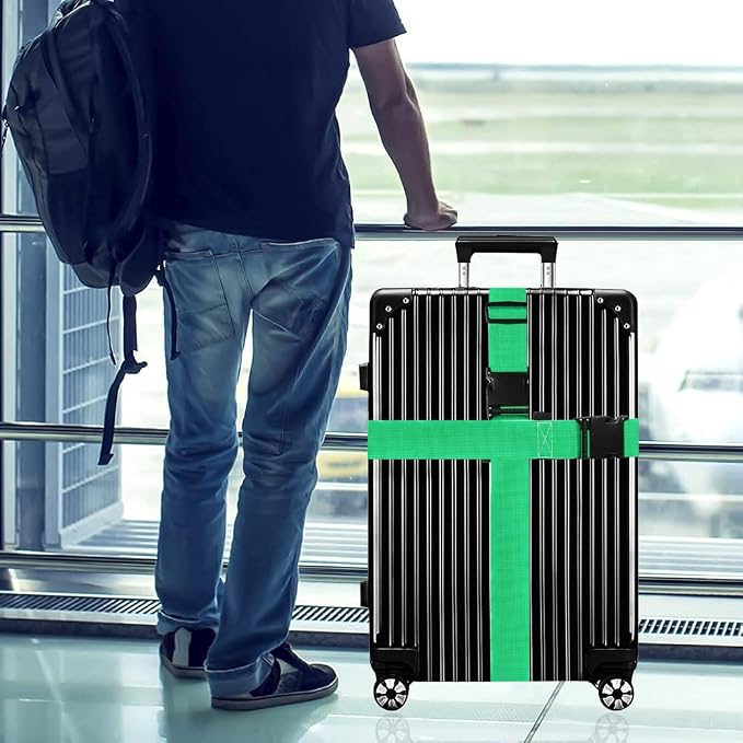 Luggage Straps for Suitcases TSA Approved-2 Pack Bright Personalized Luggage - Image 6