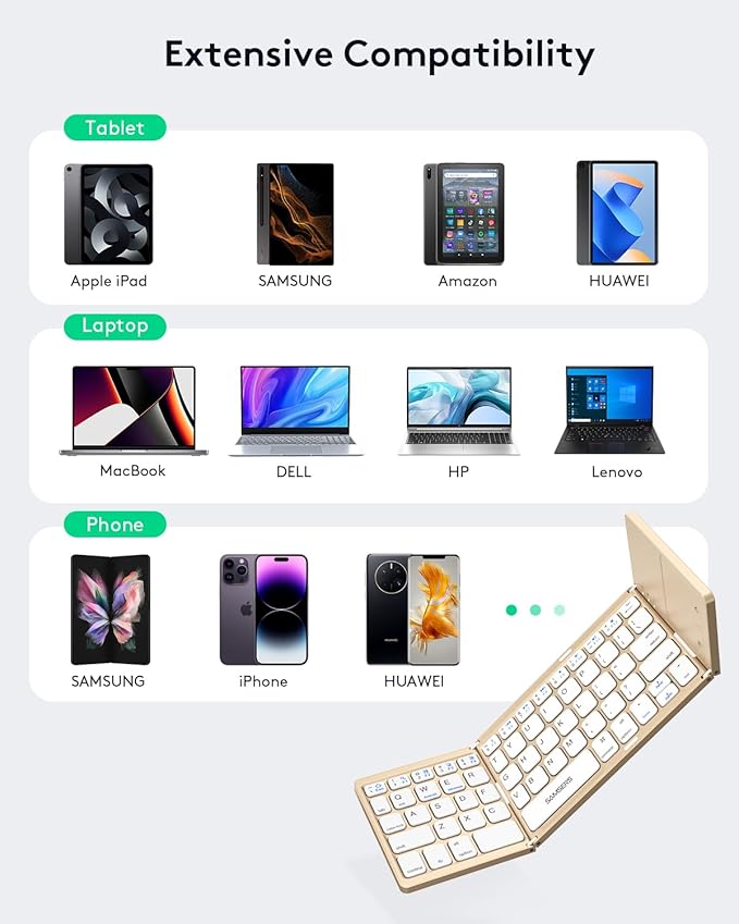 Samsers Foldable Bluetooth Keyboard - Image 4