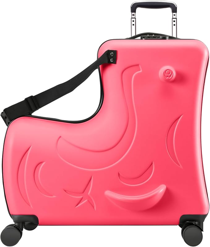 Ride on Hard Shell Kids Luggage by AOWEILA