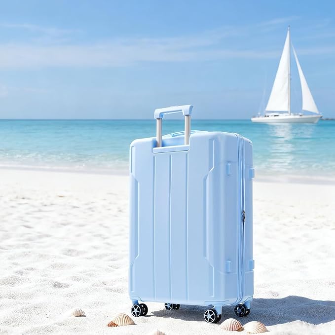 Merax 24 Inch Expandable Checked Luggage, Hardshell ABS Medium Suitcase - Image 8