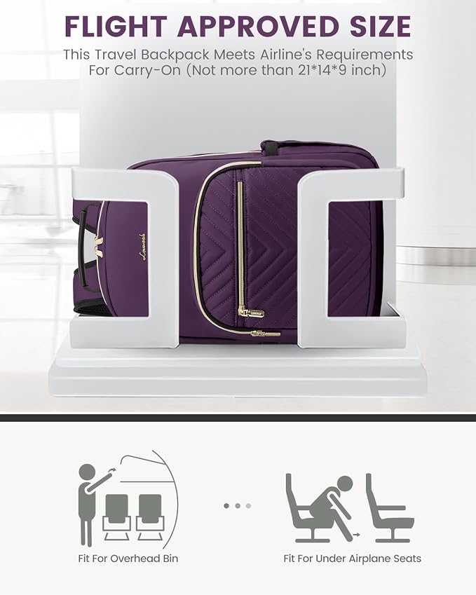 LOVEVOOK Laptop Backpack Purse for Women, Work Travel Computer Bags, College - Image 8