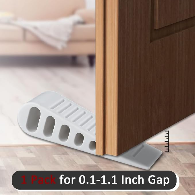 JQK Rubber Door Stopper Wedge, Wooden Floor, DSB61-WH-P2 - Image 7