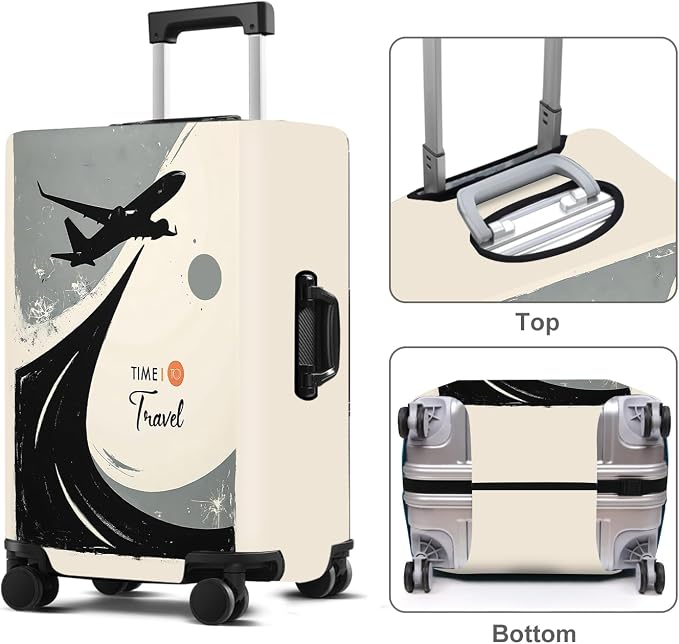 Travel Luggage Cover Washable Suitcase Protector Anti-Scratch, Stretchable Fit - Image 2