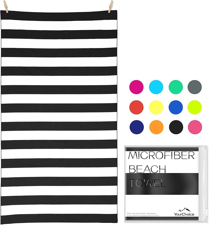 Your Choice Microfiber Quick Dry Sand-Free Beach Towel by YourChoice