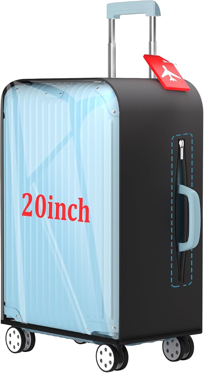 Upgraded Clear TPU Suitcase Cover Protector by YHOUSE