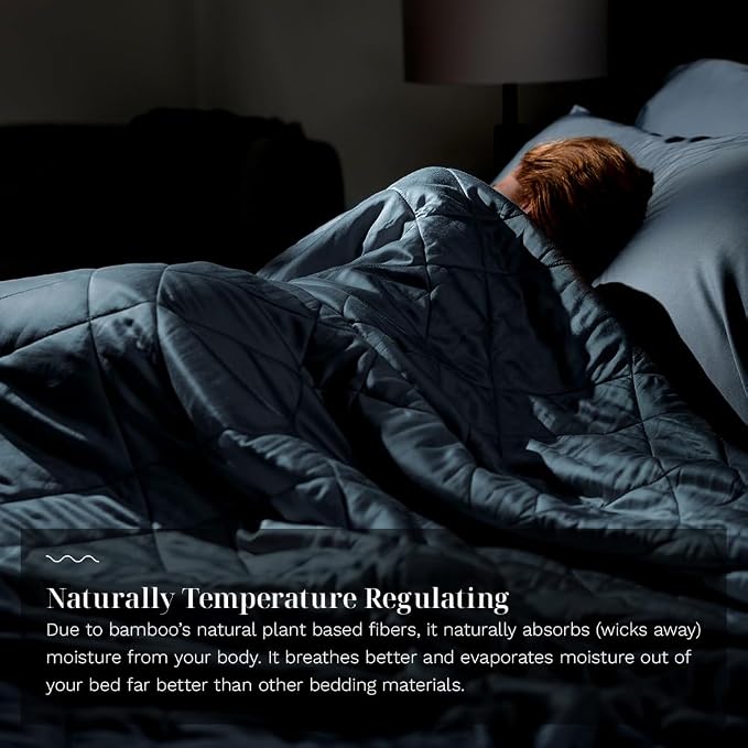 LUXOME Lightweight Blanket | 100% Rayon from Bamboo Fabric & Fill | Full/Queen - Image 5