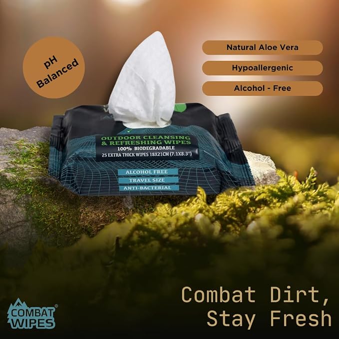 Combat Wipes ACTIVE Outdoor Wet Wipes - Image 5