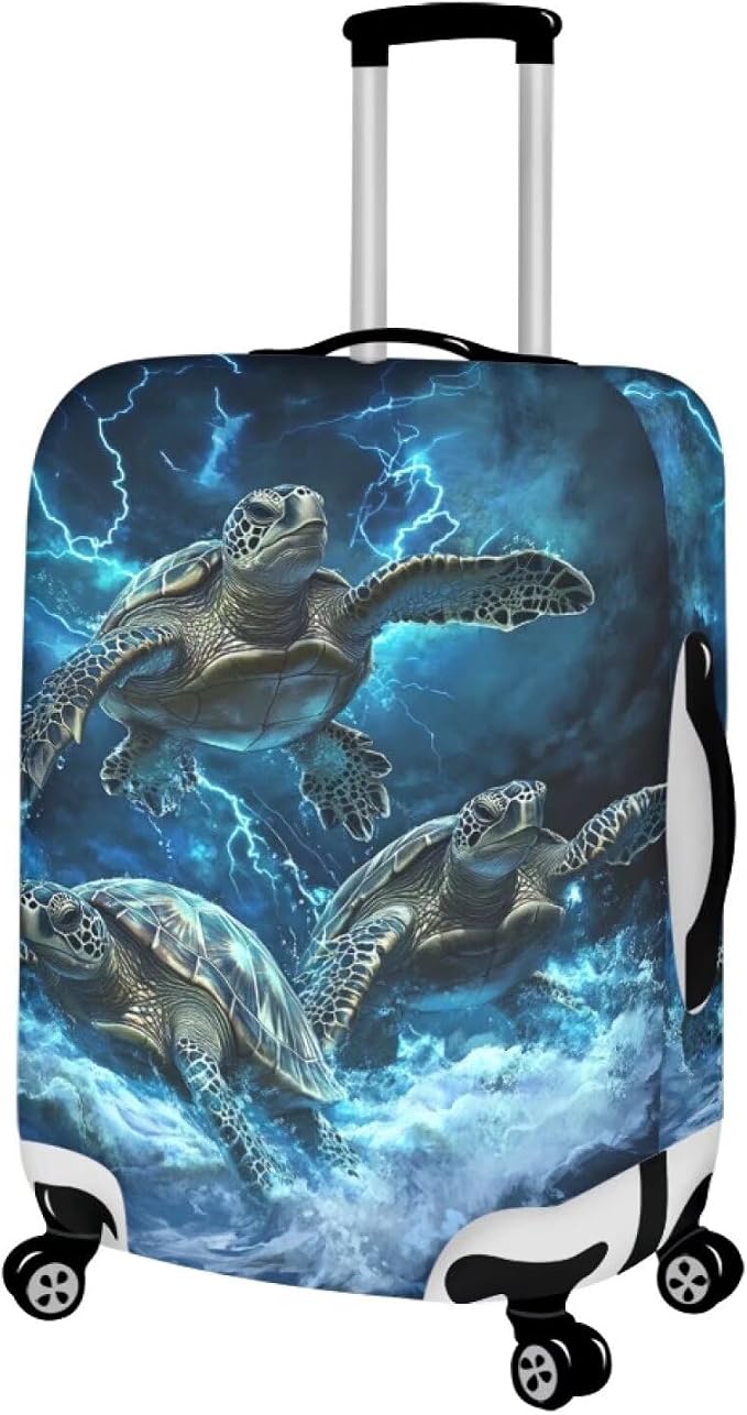 Sea Turtle Suitcase Cover Fits 18-21 Inch Luggage - Image 2