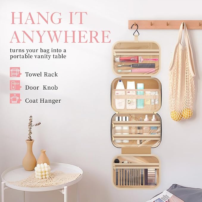 HOTOR Travel Toiletry Bag w/Hanging Hook - Image 4