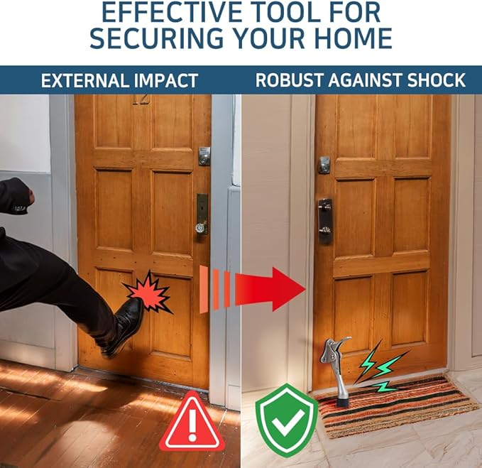 One Touch Kickdown Door Stopper, Door Holder, Heavy Duty Door Stops, Bottom of - Image 3