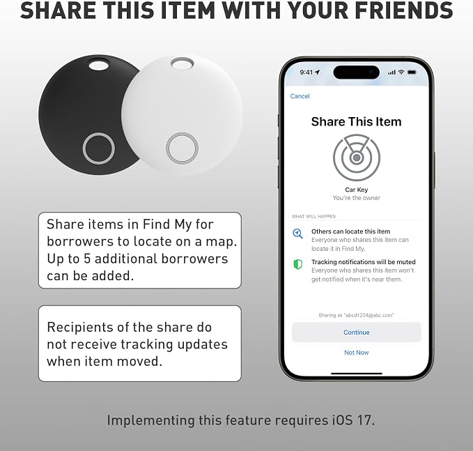 Air Tracker Tags-4 Pack, Smart Bluetooth Tracker, Compatible - Image 7