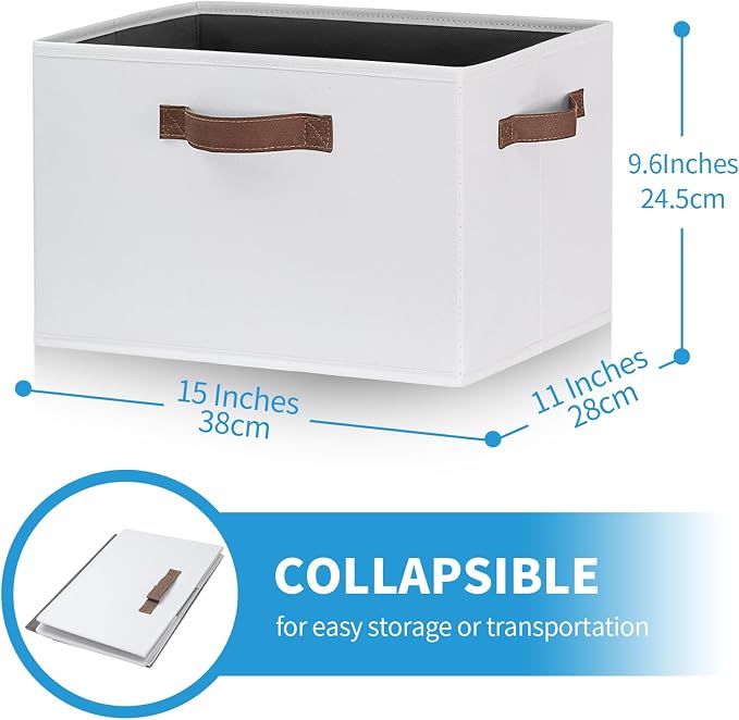 GhvyenntteS Large Fabric Storage Bins - Image 2