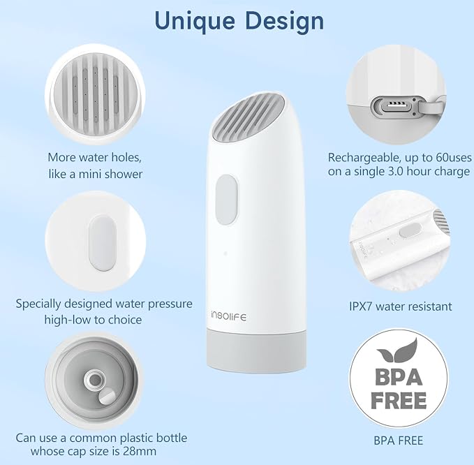 Portable Bidet High Pressure Travel Bidets Rechargeable Electric Portable Bidet - Image 5