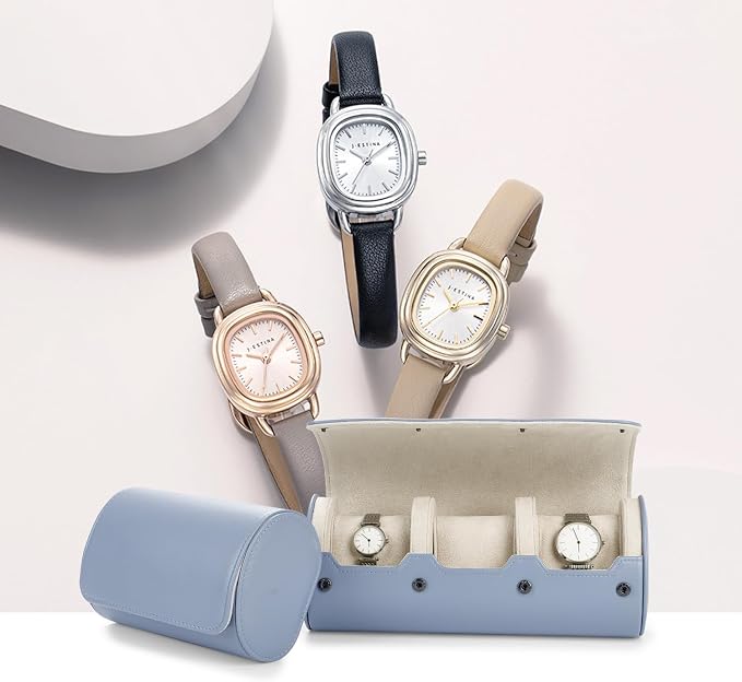 Oirlv Luxury Leather Watch Organizer Case Watch Box - Image 2