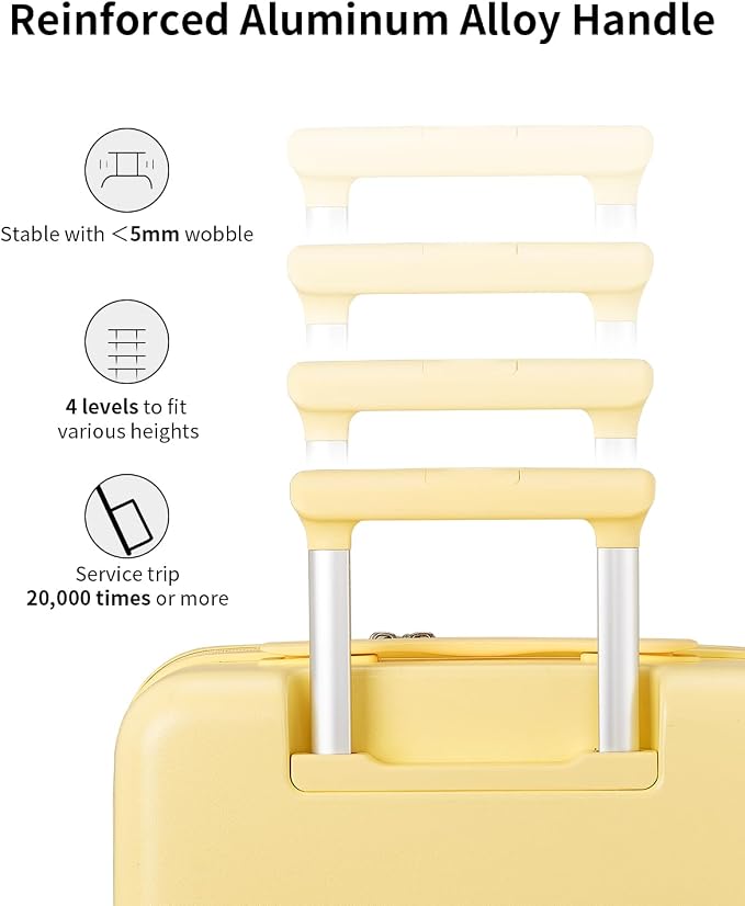 aji Expandable Top Open 26 Inch Checked Luggage - Image 7