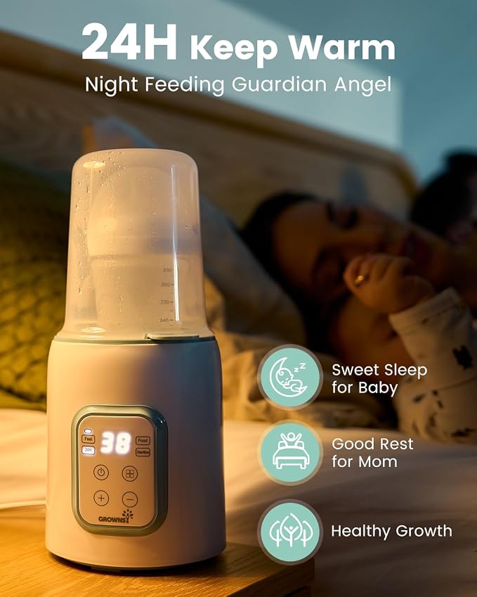 GROWNSY Baby Bottle Warmer, 8-in-1 Fast Baby Milk Warmer - Image 4