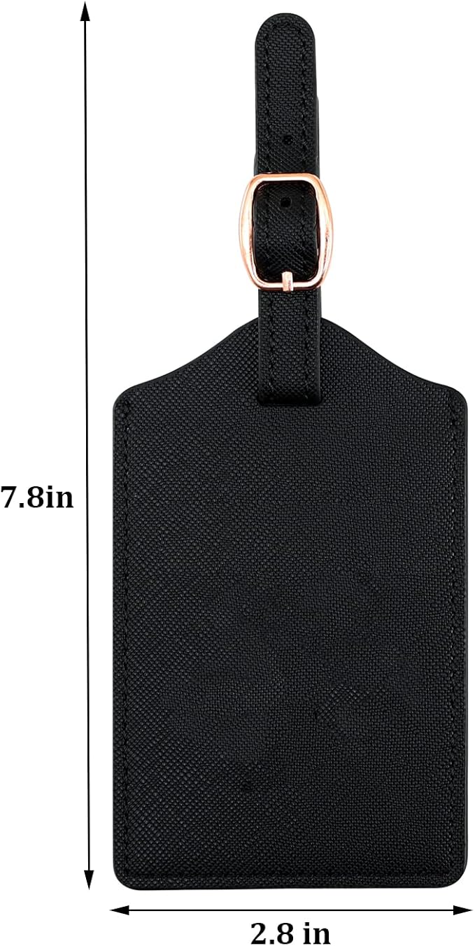 Luggage Tags in PU Leather: Set of 2 - Image 3