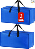 2 Pack Heavy Duty Extra Large Moving Bags Storage Tote by ACNUSIK