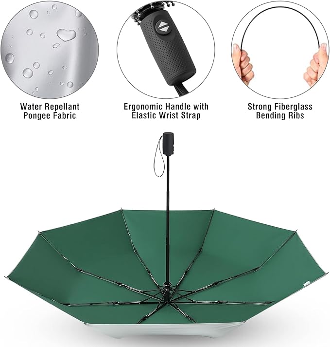 G4Free UPF 50+ UV Protection Large Travel Umbrella 42/46 Inch Auto Open Close - Image 5