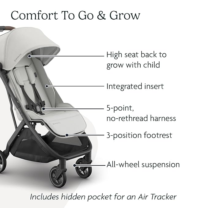 UPPAbaby Minu V3 Travel Stroller | Lightweight + Compact Design | One-Hand Fold - Image 5