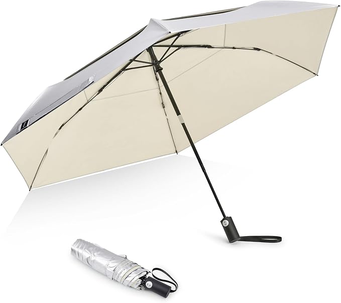 G4Free 43 Inch Travel Umbrella Ultralight UPF 50+ UV Protection Compact Sun by G4Free