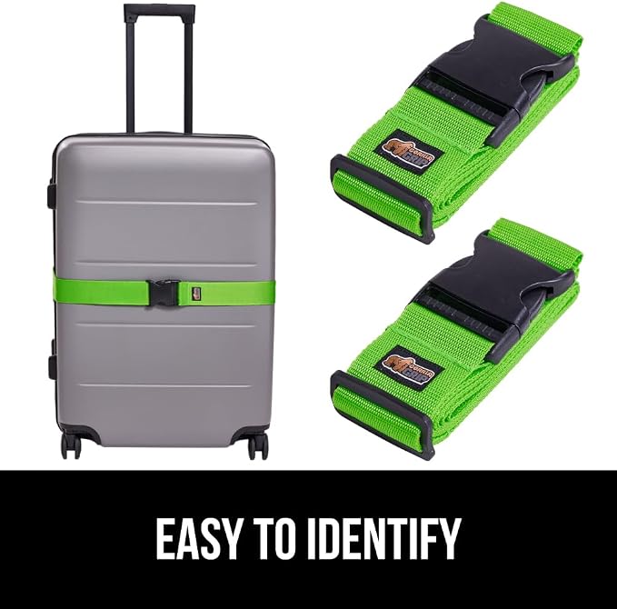 GORILLA GRIP Heavy Duty 8 Pack Adjustable Luggage Straps - Image 4