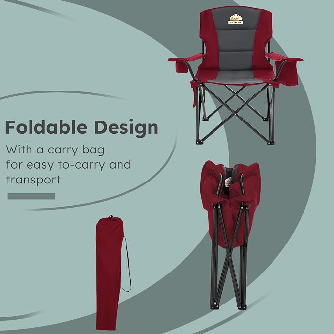 Oversized Camping Chairs 2 Pack - Image 7