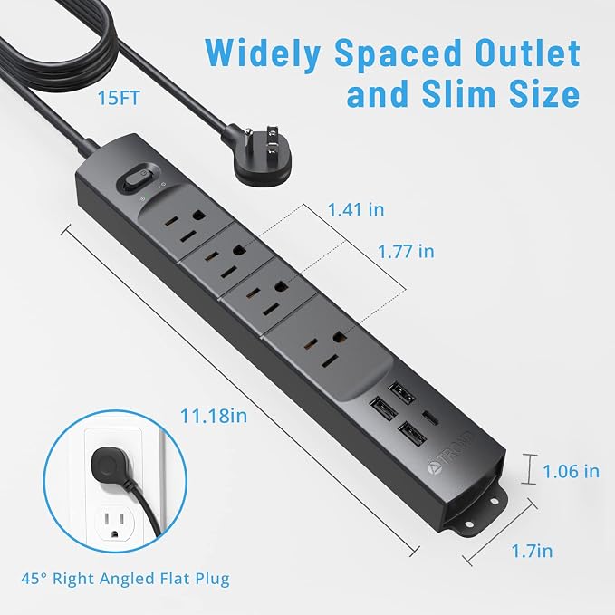 TROND Surge Protector Power Strip - Image 7