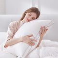 Globon Luxury Feather Down Pillow King Size, Medium Firm Gusseted Bed Pillows by Globon