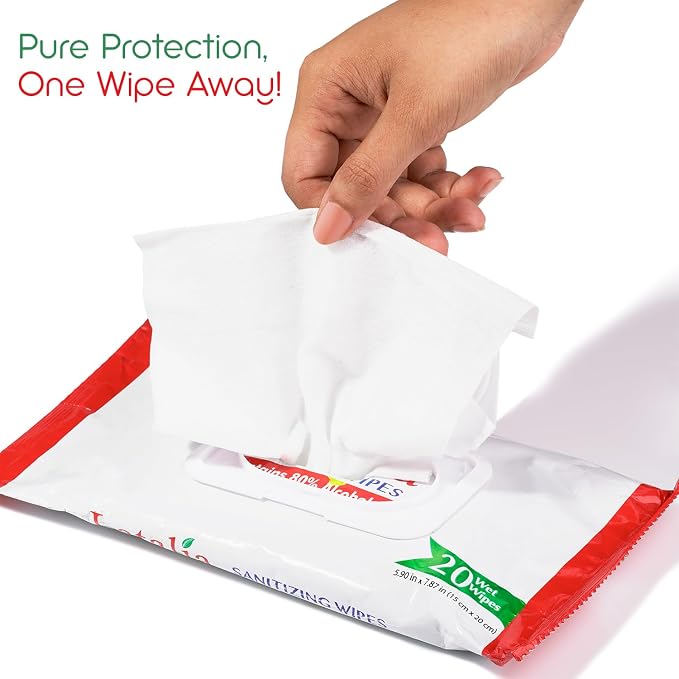 Hand Wipes | 80% Alcohol Hand Sanitizer Wipes - Image 2