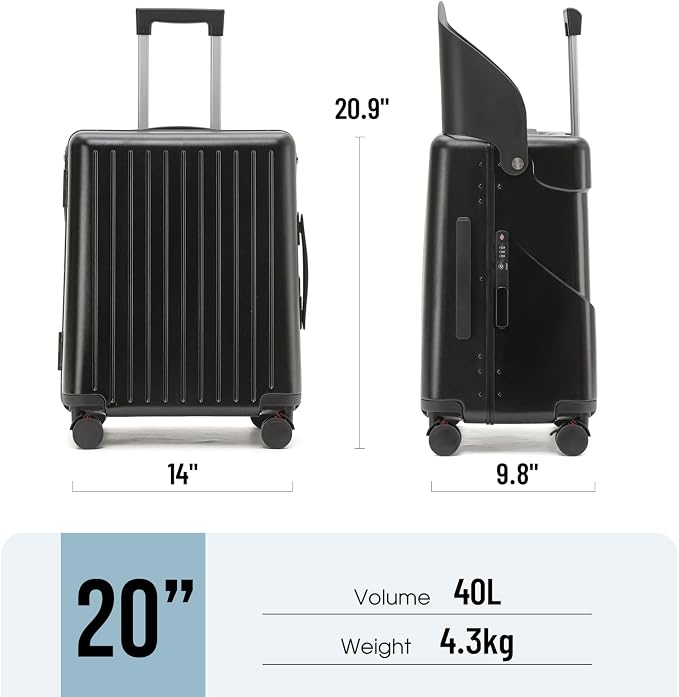 20 Inch Carry On TSA Lock Luggage - Image 5