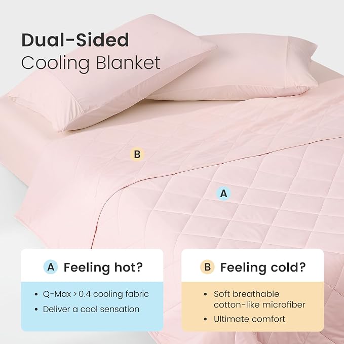 Cozy Bliss Cooling Blanket for Hot Sleepers, Q-Max 0.4 Cooling Comfort King Size - Image 2