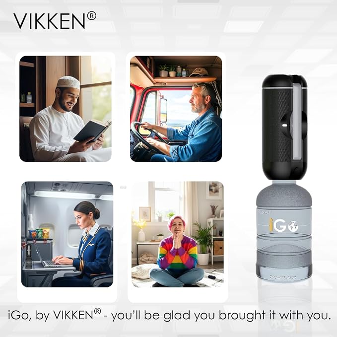 VIKKEN® 250ml iGo X Portable Travel Bidet USB-Type C Rechargeable Electric - Image 7