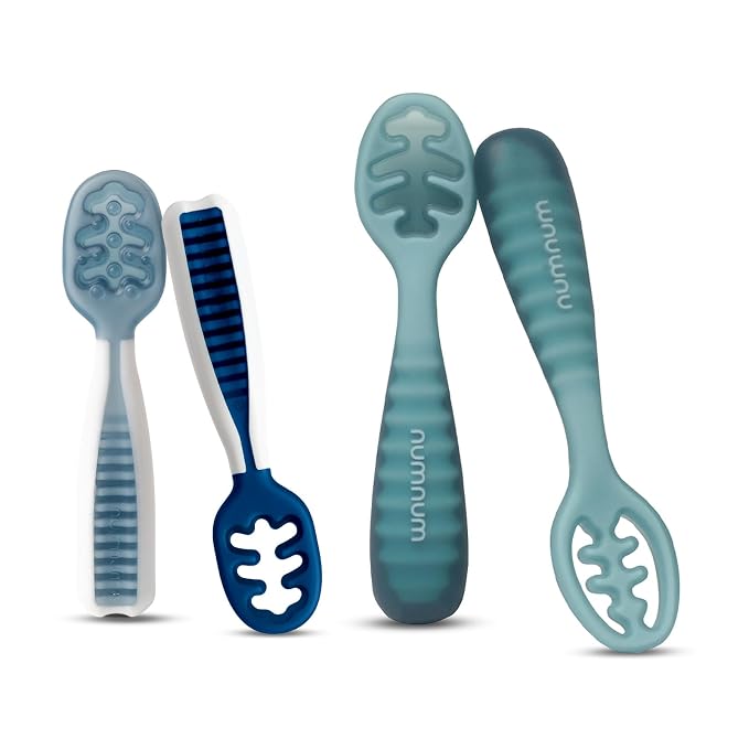 NumNum Baby Spoons Set, Baby Essentials Pre-Spoon GOOtensils by NumNum