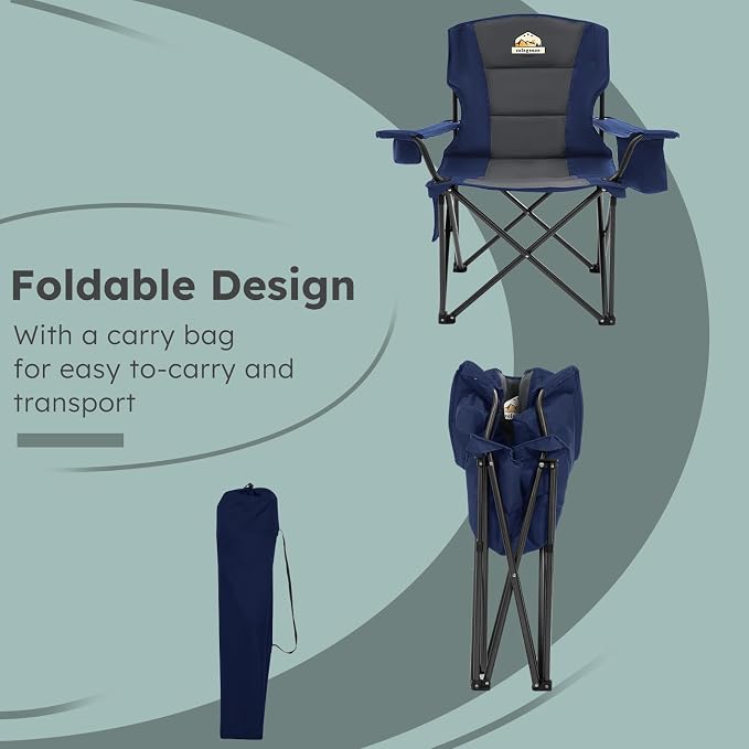 Oversized Folding Camping Chairs - Image 7