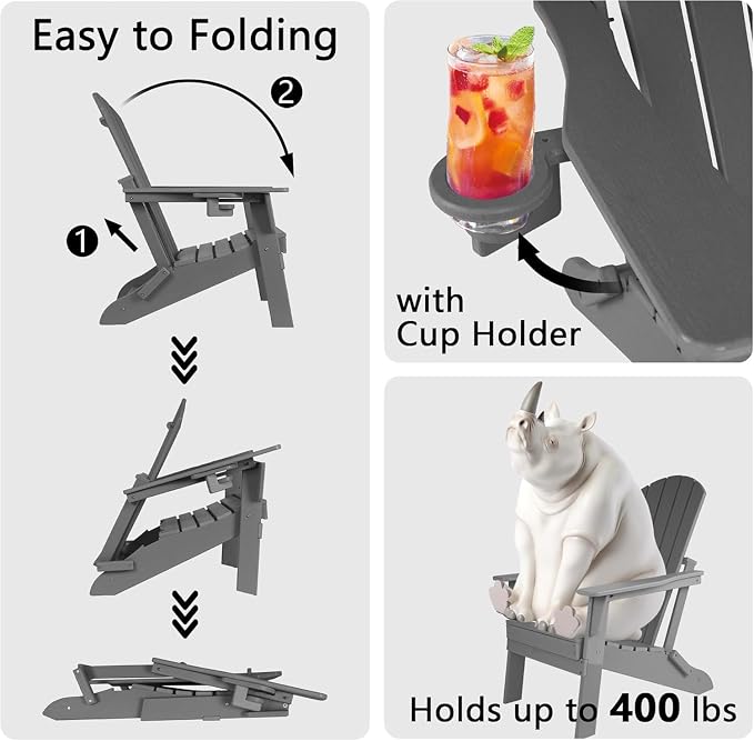 Folding Adirondack Chair - Image 5
