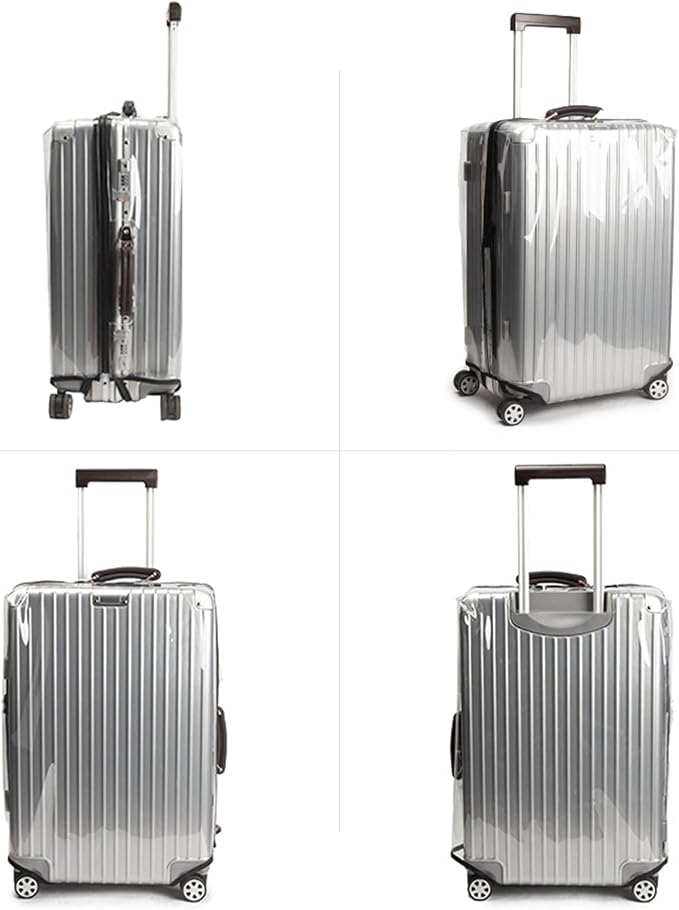 Transparent PVC Suitcase Cover, No Disassembly Required Clear Luggage Protector - Image 5