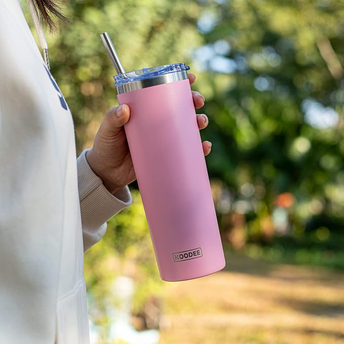 koodee 20 oz Skinny Tumbler Stainless Steel Double Wall Insulated Water Tumbler - Image 8