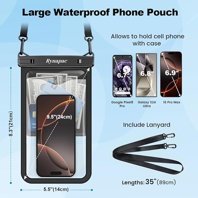 Large Waterproof Phone Pouch Bag - Image 5