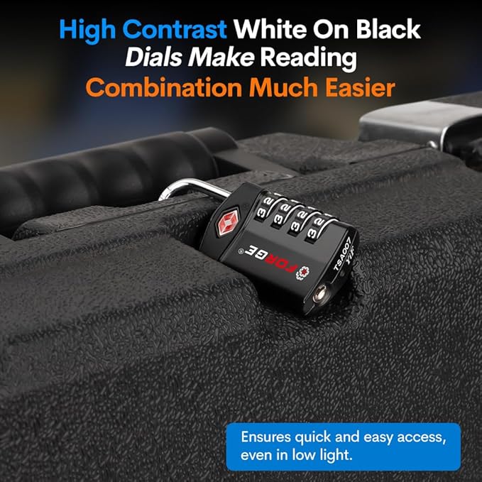 Forge Travel Lock, TSA Approved Luggage Locks - Image 7