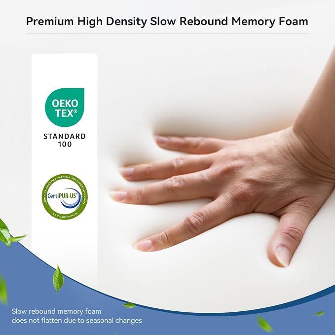 Ergonomic Cervical Pillow for Neck Support, Memory Foam Orthopedic Contour Side - Image 8