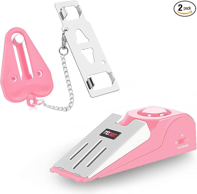 MBBEST Hotel Door Lock & Door Stop Alarm, Dual Protection Security Devices by MBBEST