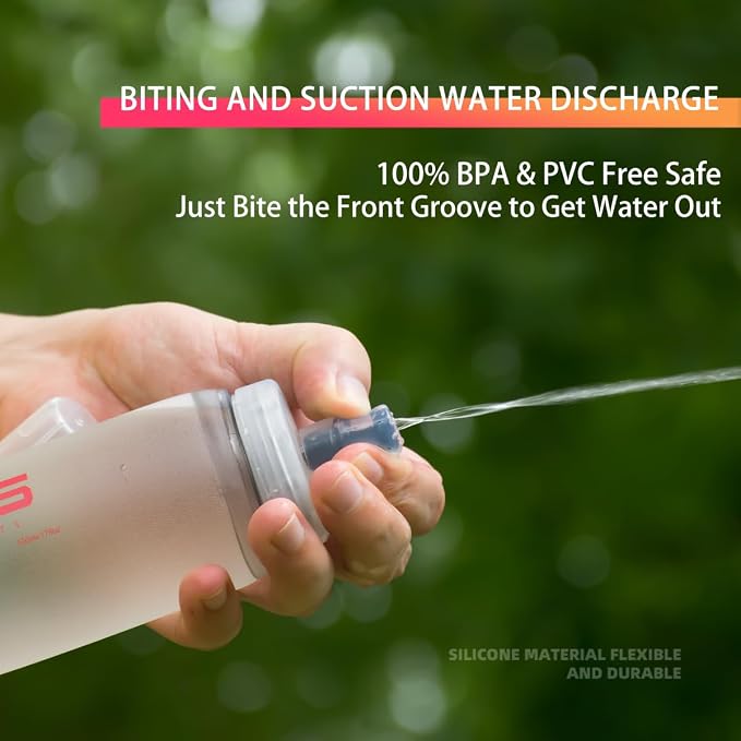 Soft Flasks Soft Running Water Flask Collapsible Soft Water Bottles Small - Image 3