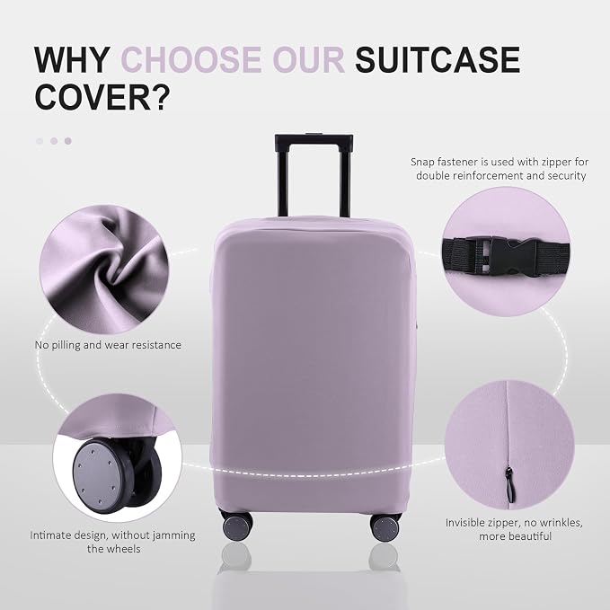 Travel Luggage Cover Suitcase Protector Scratch-Resistant Fit 19-31 Inch - Image 4