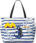 Beach Bag for Women Beach Tote Bag Waterproof Sandproof Large Bags by NLZI